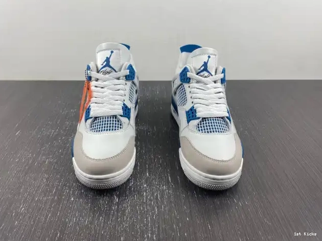1st Kicks Shoes 4 FV5029-141 Air Military Jordan Blue 0505